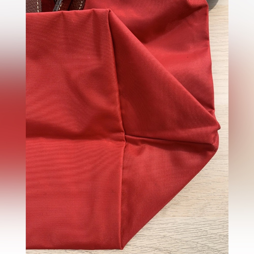Longchamp Les Pliages Red Nylon Sac Pliant M - Picture 10 of 12